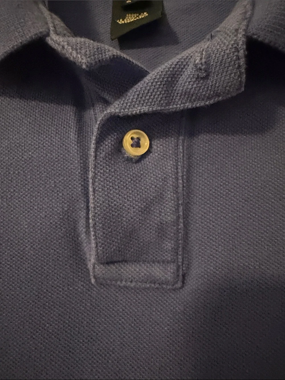 Ralph Lauren Kids Royal Blue Long-Sleeve Polo with Orange Pony